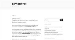 Desktop Screenshot of devdustin.com